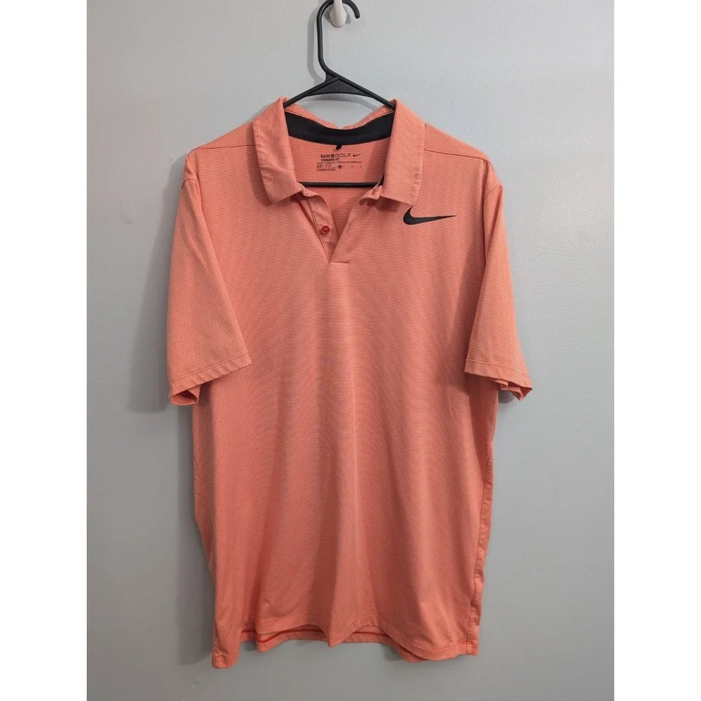 A3 Nike Golf Dri-FIT Victory Polo Shirt Orange Trance Men's L